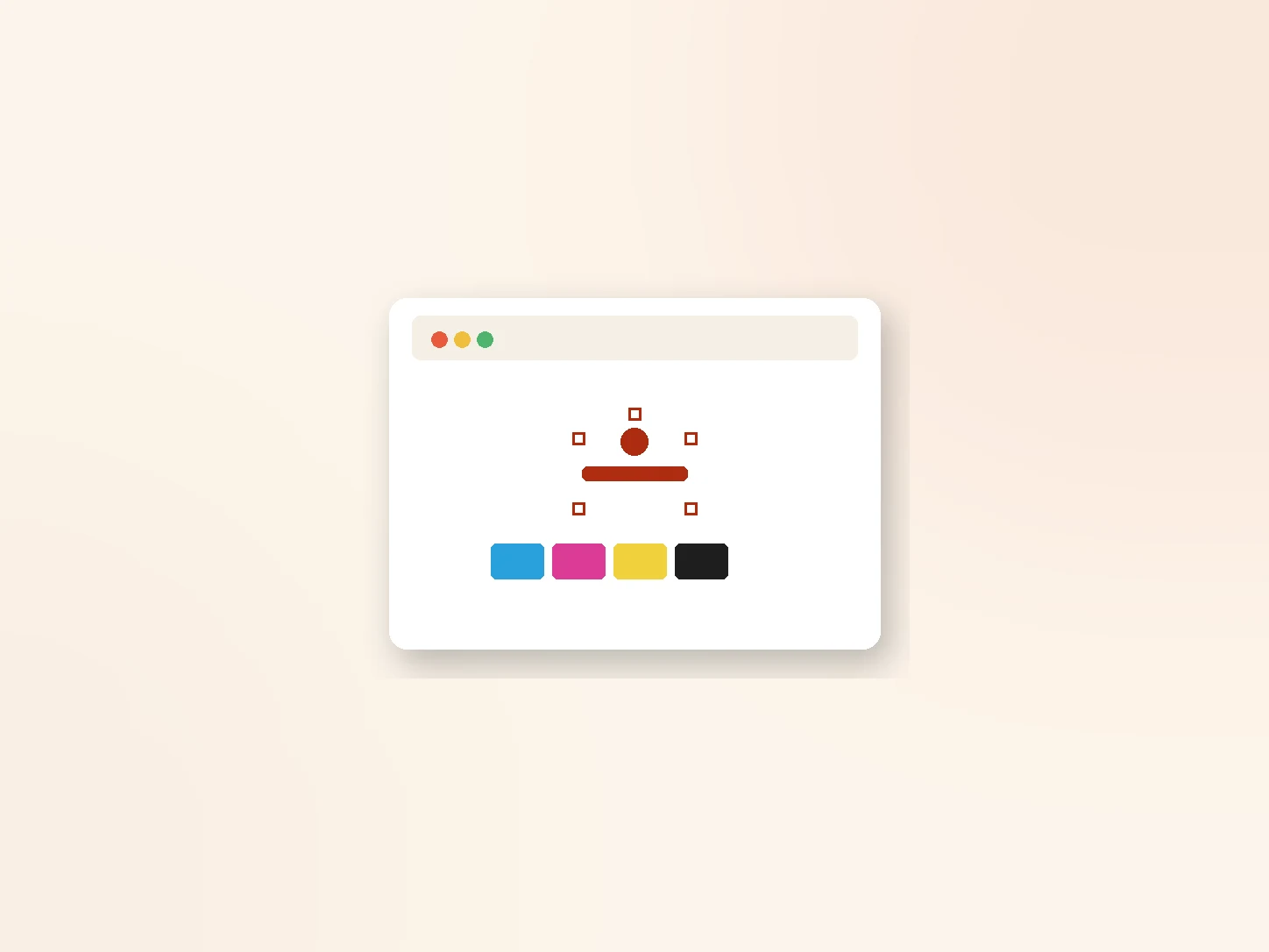 A print-ready label artwork file open on screen showing vector paths and CMYK colours